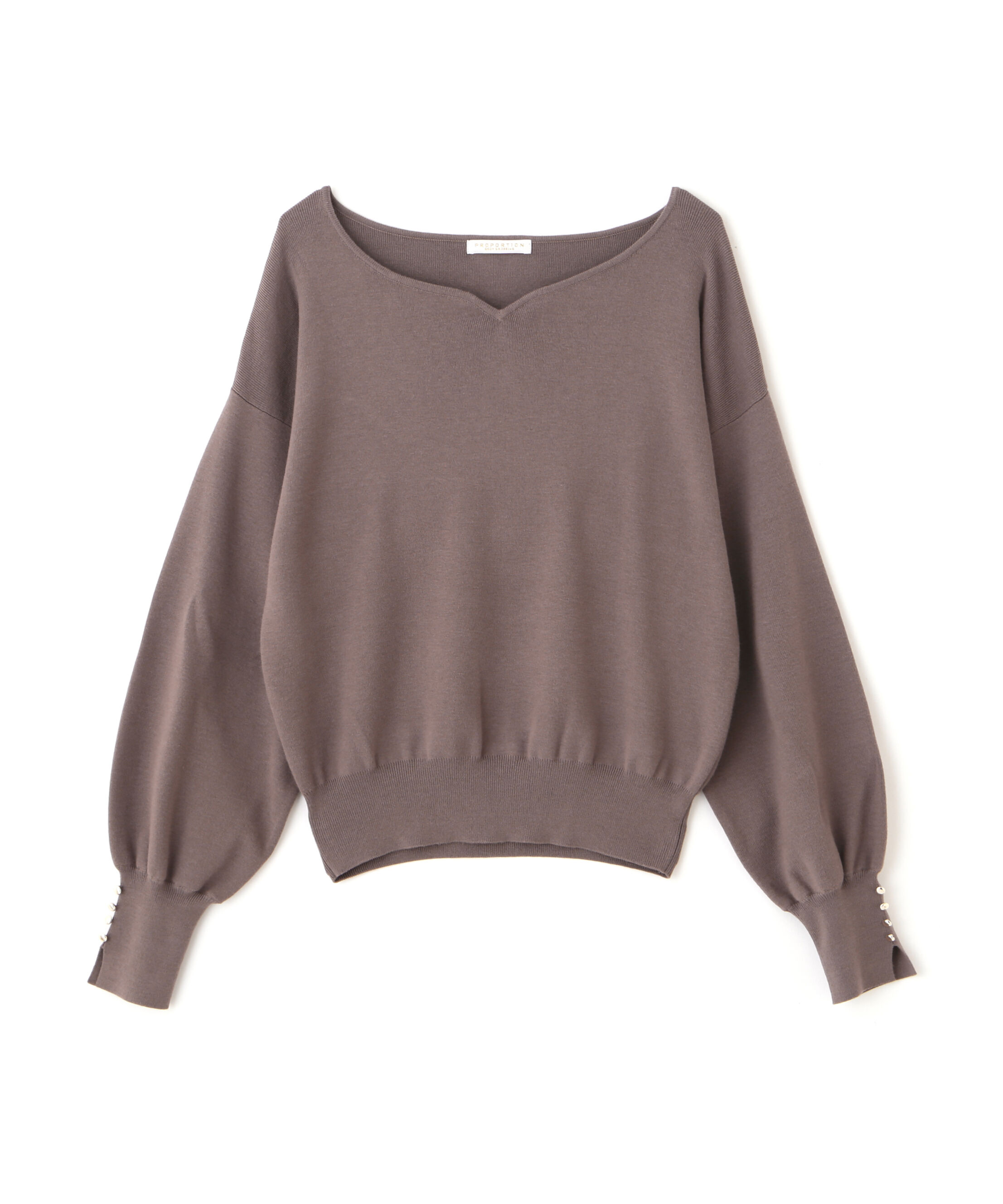 PROPORTION BODY DRESSING「＜ハンドウォッシャブル＞ハートカット総針ニット 25AW」|ニット・セーター|