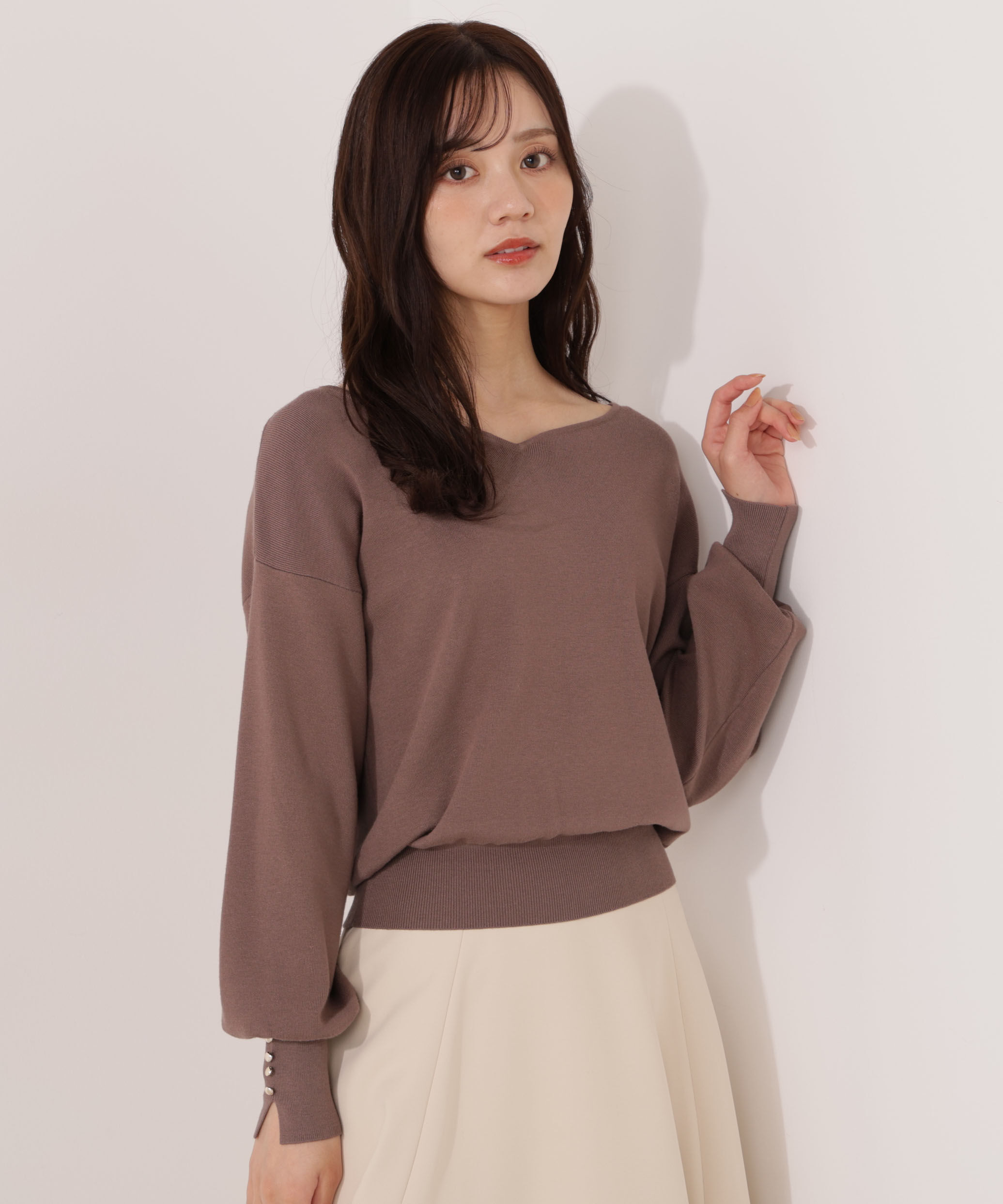 PROPORTION BODY DRESSING「＜ハンドウォッシャブル＞ハートカット総針ニット 25AW」|ニット・セーター|