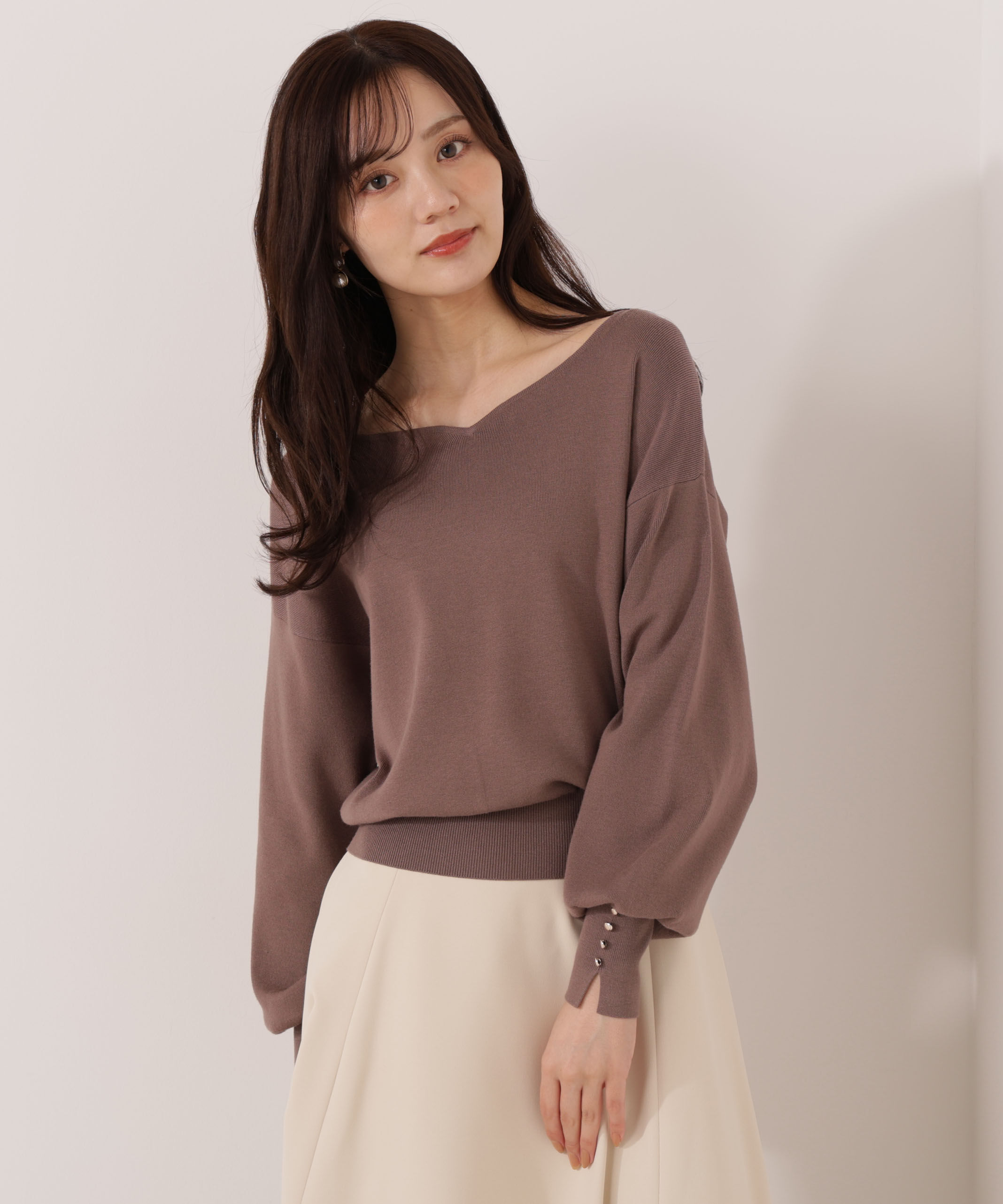 PROPORTION BODY DRESSING「＜ハンドウォッシャブル＞ハートカット総針ニット 25AW」|ニット・セーター|