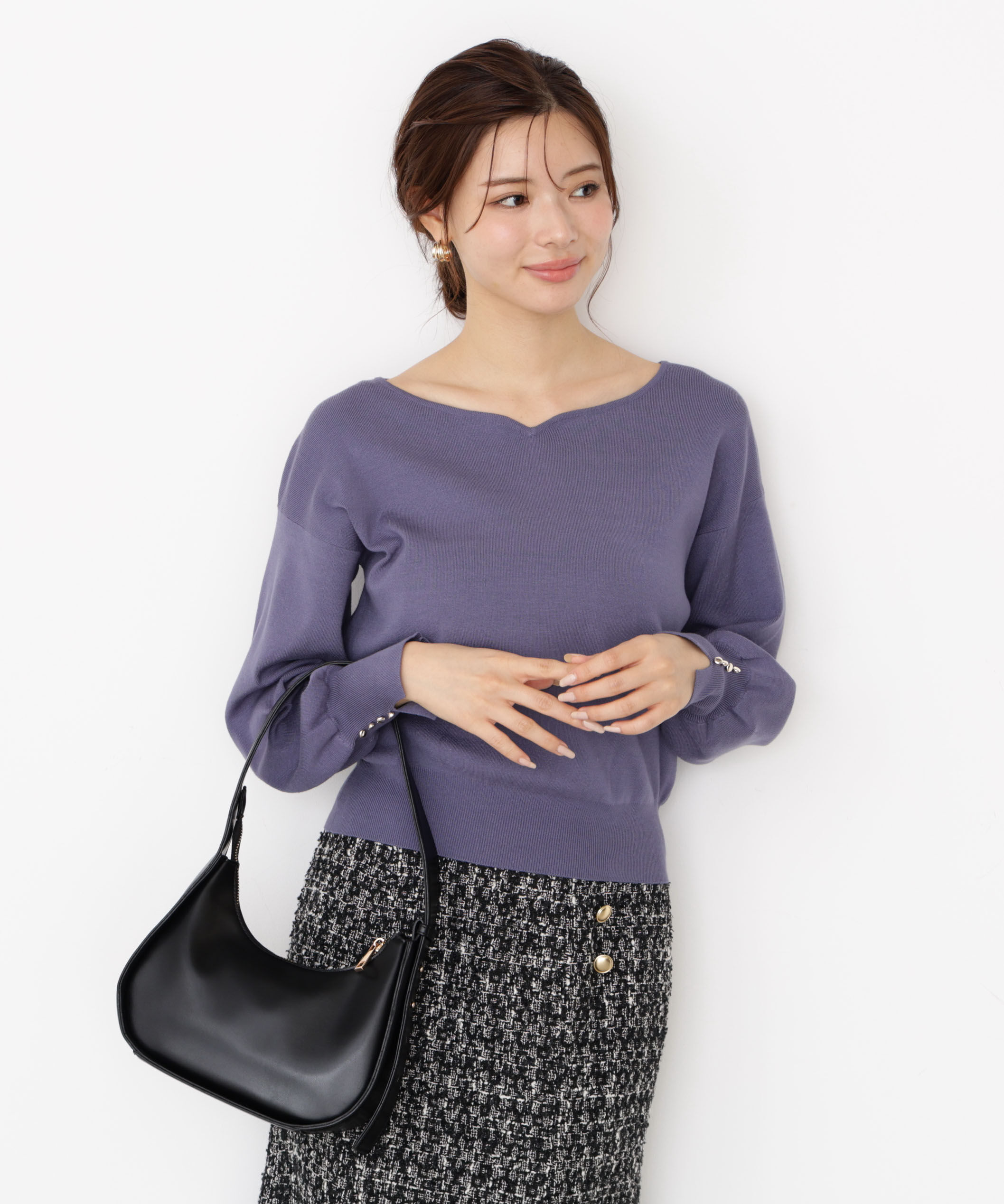 PROPORTION BODY DRESSING「＜ハンドウォッシャブル＞ハートカット総針ニット 25AW」|ニット・セーター|