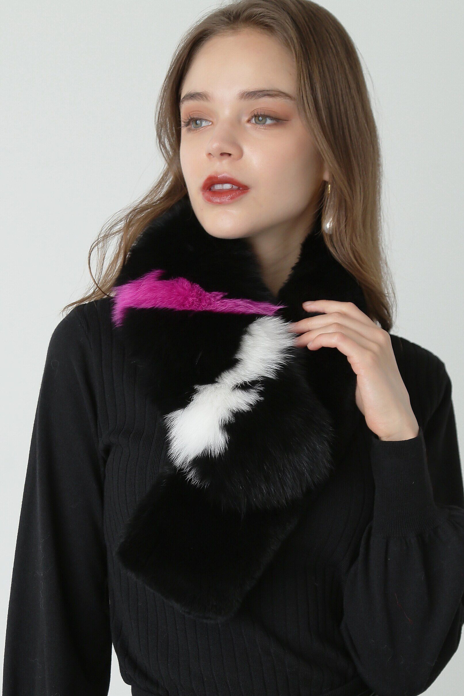  「◆コンビファーストール」|バンダナ・スカーフ|ブラック