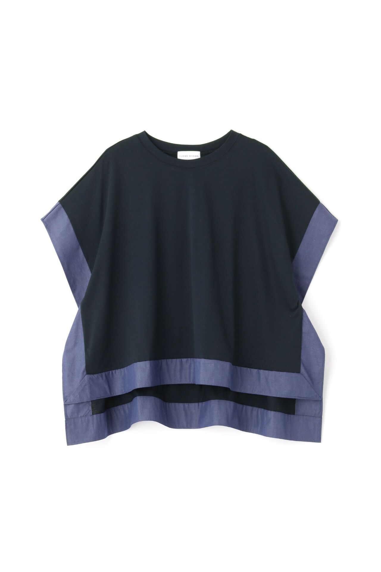  「◆異素材コンビカットソー」|Tシャツ・カットソー|