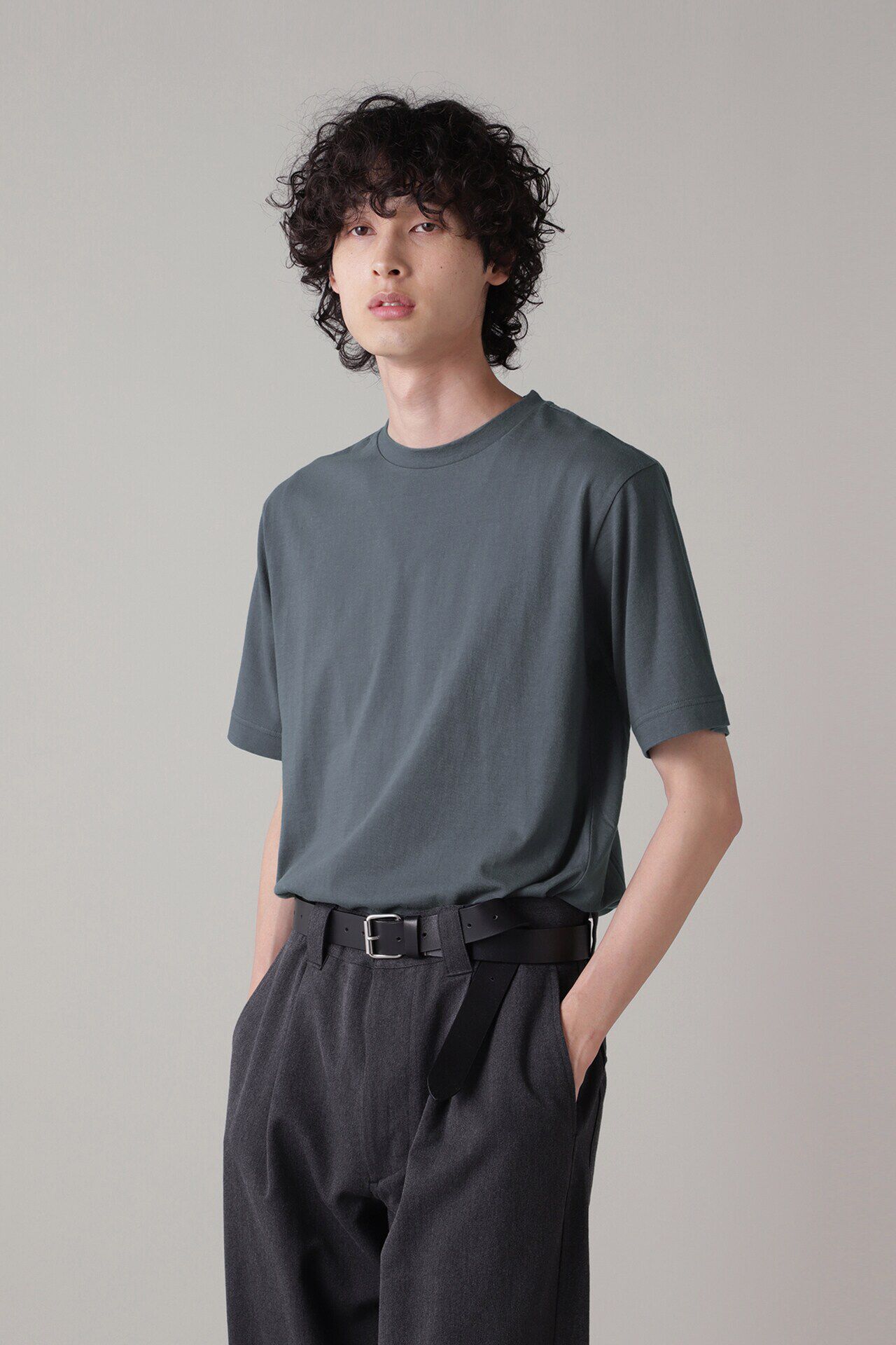 MARGARET HOWELL「UPCYCLED COTTON JERSEY(オンラインショップ限定)」|Tシャツ・カットソー|DARK BLUE4
