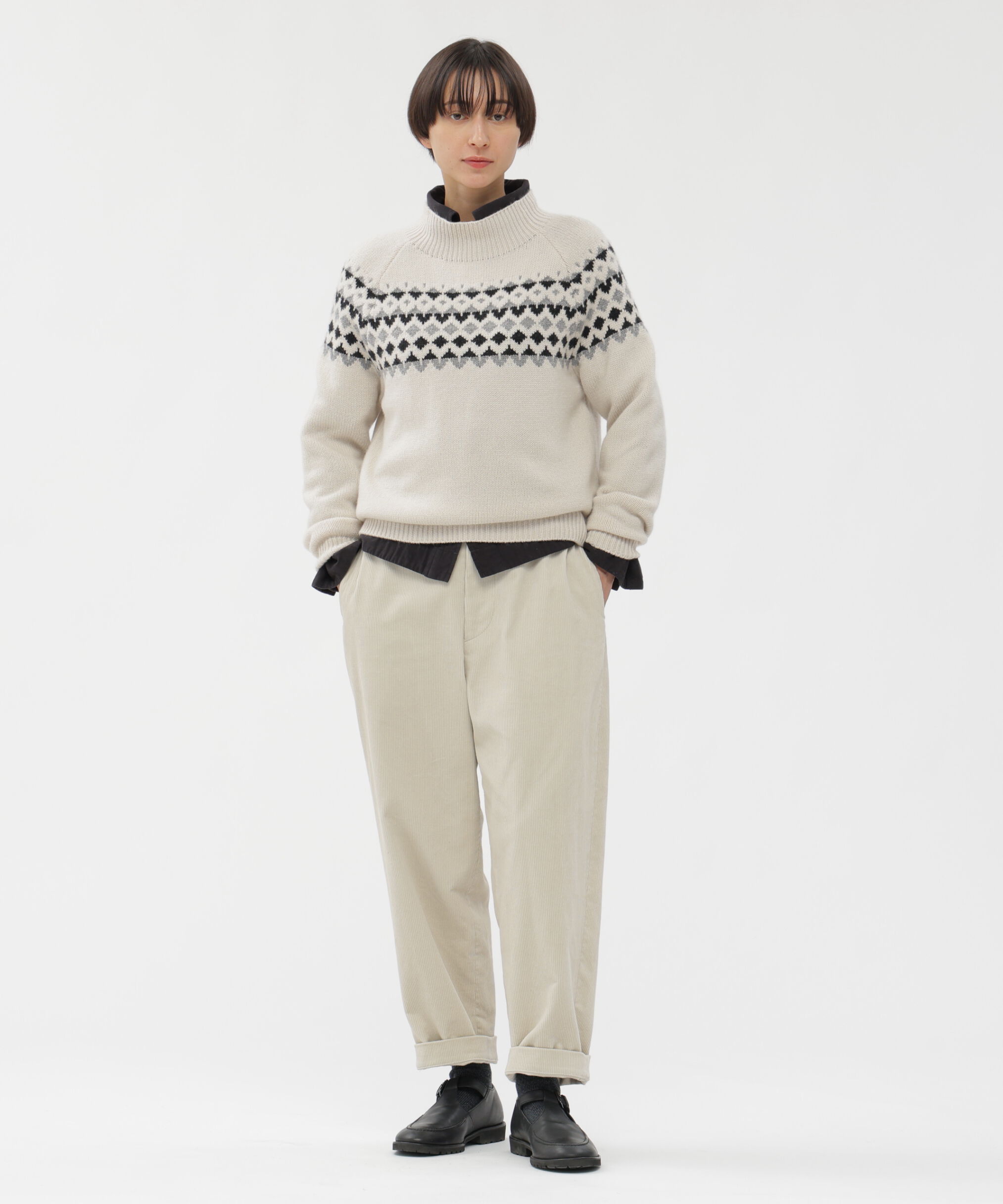  「WOOL CASHMERE SILK FAIRISLE KNITWEAR」|ニット・セーター|