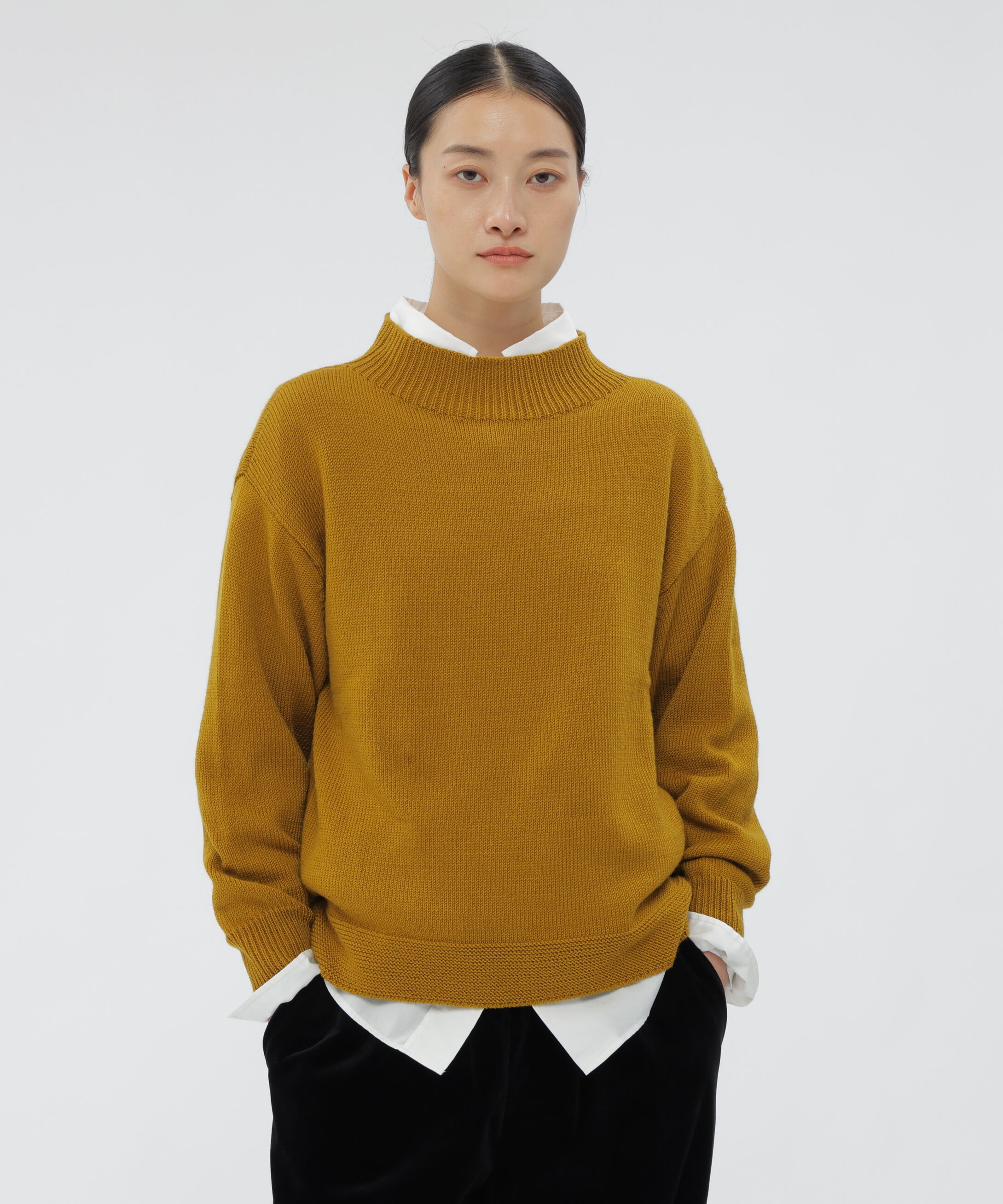  「CORD YARN WOOL KNITWEAR」|ニット・セーター|MUSTARD3