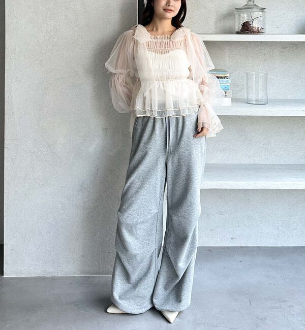 archives「サイドタックワイドスウェットパンツ」|その他|