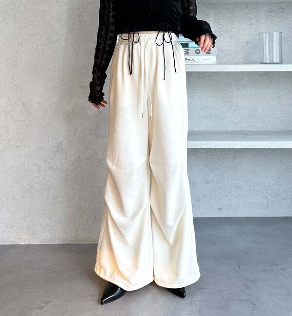 archives「サイドタックワイドスウェットパンツ」|その他|