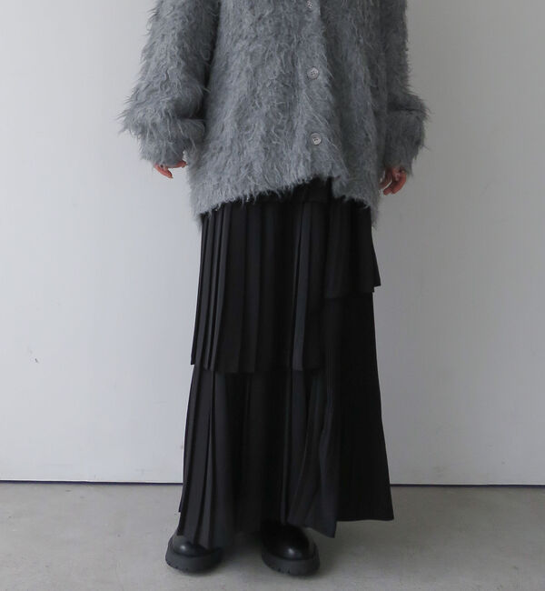 archives「プリーツティアードスカート／」|スカート|BLACK