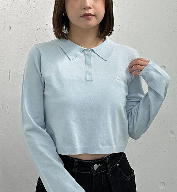 archives「ボーダーアソートコンパクトポロニット」|ニット・セーター|