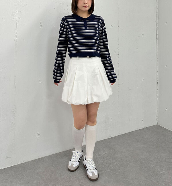 archives「ボーダーアソートコンパクトポロニット」|ニット・セーター|