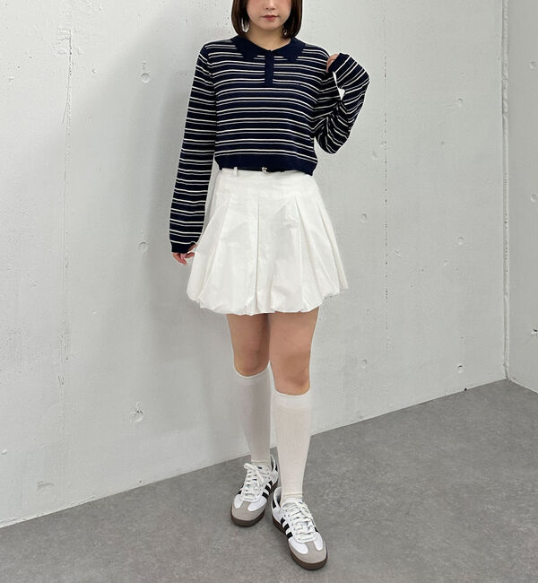 archives「ボーダーアソートコンパクトポロニット」|ニット・セーター|