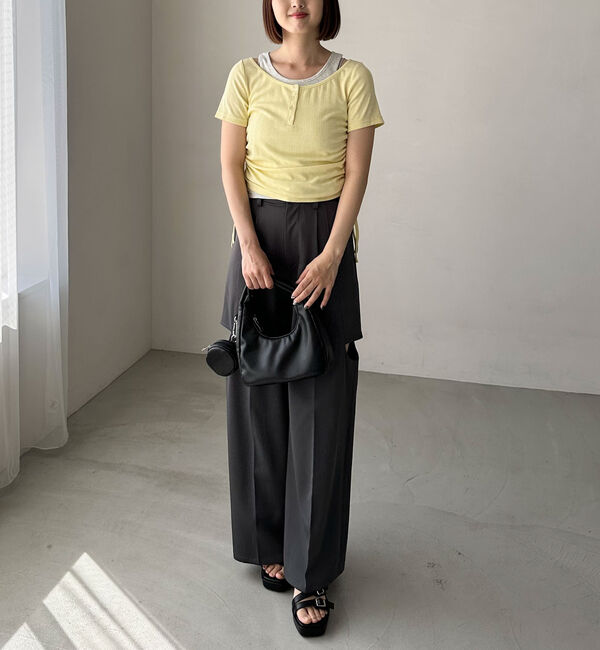 archives「レイヤード針抜きヘンリーＴＯＰＳ」|カーディガン|