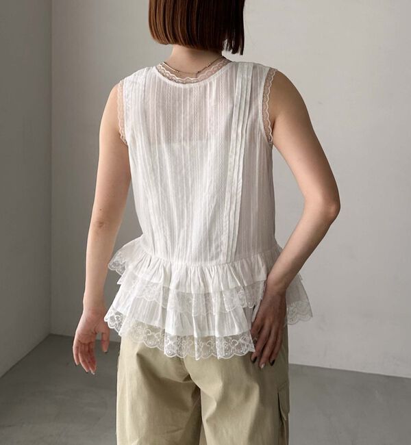 archives「コットンレースペプラムブラウス」|シャツ・ブラウス|