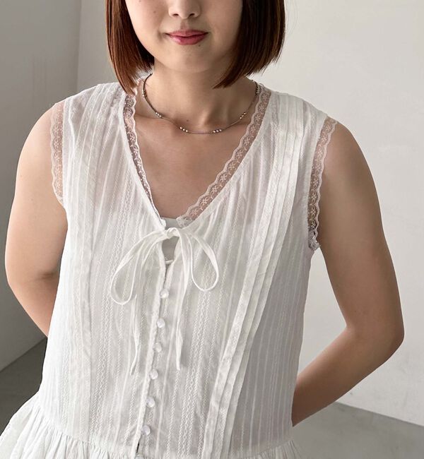 archives「コットンレースペプラムブラウス」|シャツ・ブラウス|