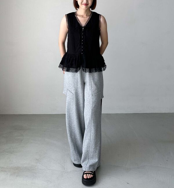 archives「コットンレースペプラムブラウス」|シャツ・ブラウス|