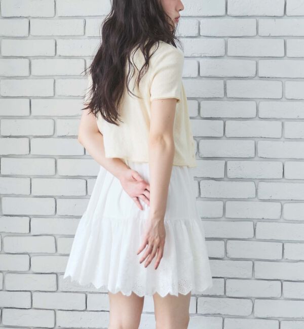 archives「スカラップコットンレースノースリミニワンピース」|チュニック|