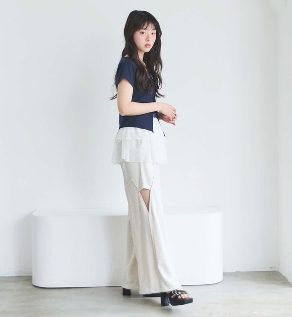 archives「カットアウト裏毛パンツ」|チノ|