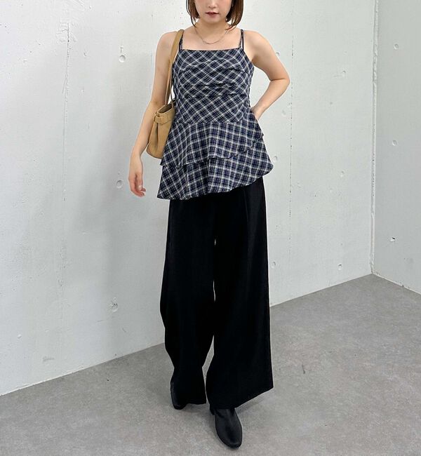 archives「チェックアシメチュニック」|シャツ・ブラウス|