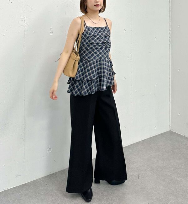 archives「チェックアシメチュニック」|シャツ・ブラウス|