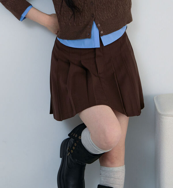 archives「サイドプリーツミニスカート」|スカート|