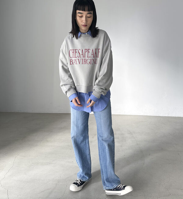 Doux archives「ＶＩＲＧＩＮＩＡロゴウォッシュスウェット」|Tシャツ・カットソー|