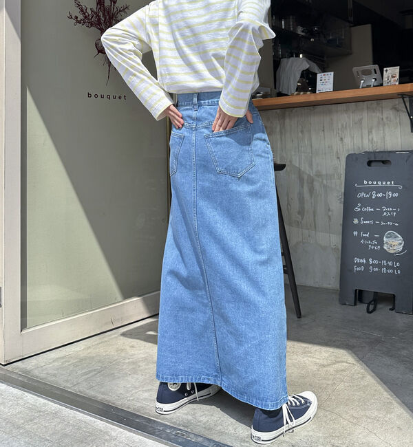 Doux archives「デニムロングタイトスカート」|スカート|