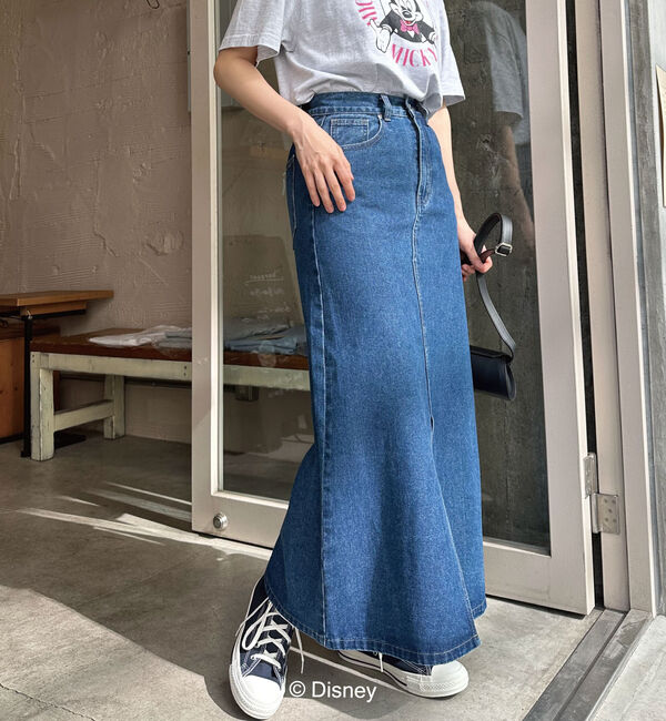 Doux archives「デニムロングタイトスカート」|スカート|