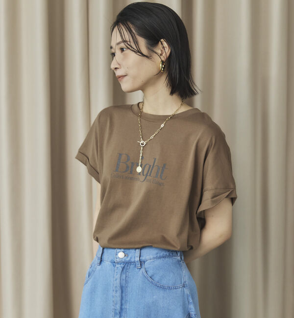 Doux archives「フレンチスリーブプリントＴｅｅ【Ｂｒｉｇｈｔ】」|タンクトップ|