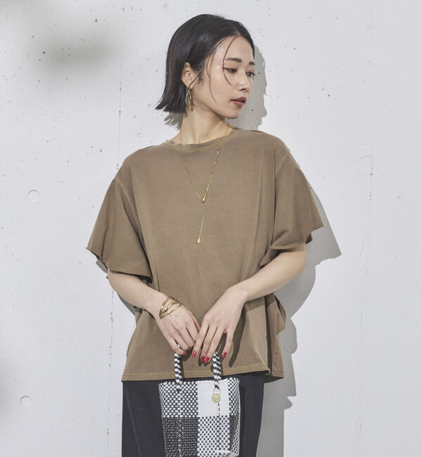 Doux archives「ピグメントラッフルＴｅｅ」|Tシャツ・カットソー|