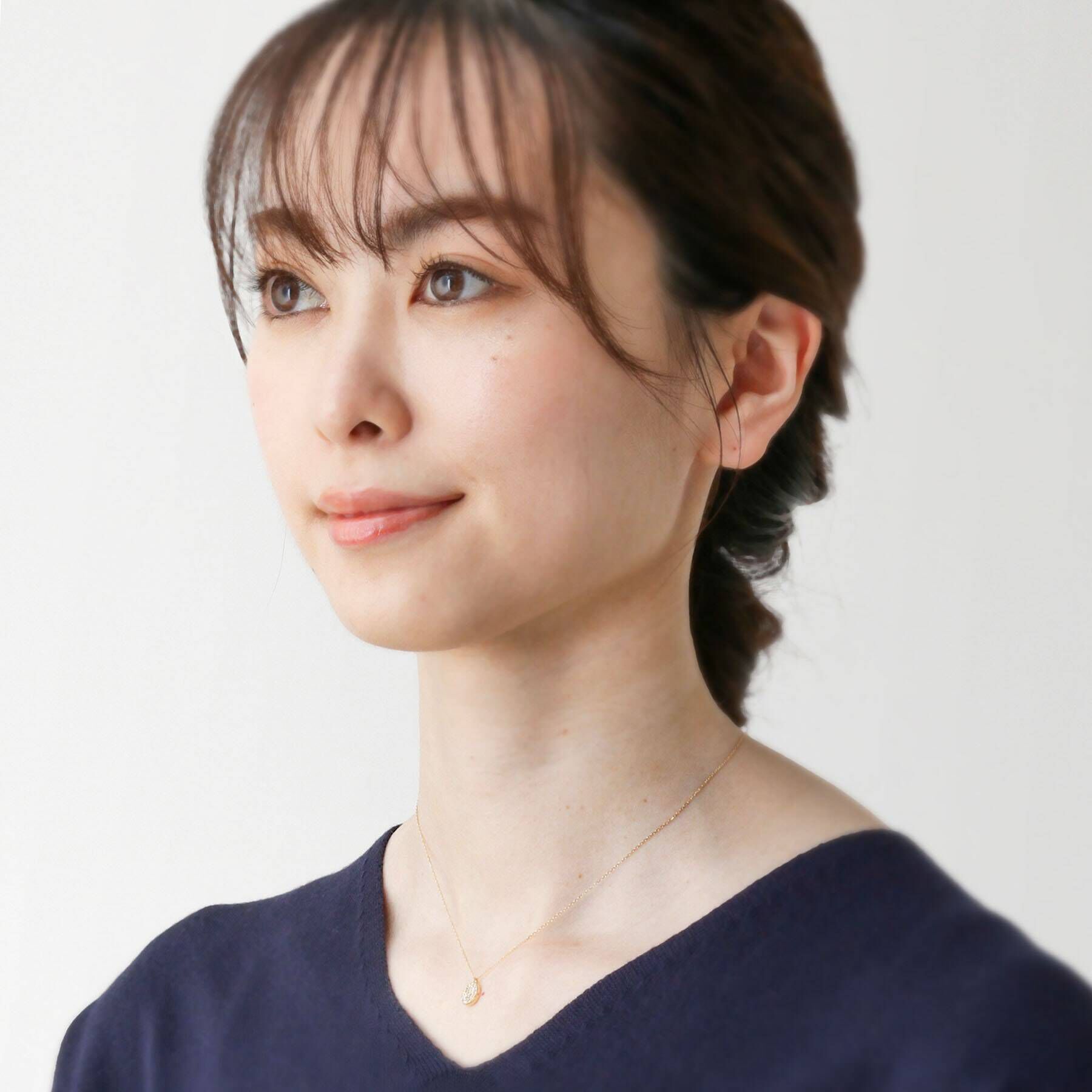 COCOSHNIK「K18ダイヤモンド コンビネーションパヴェ ラウンドネックレス」|ネックレス|