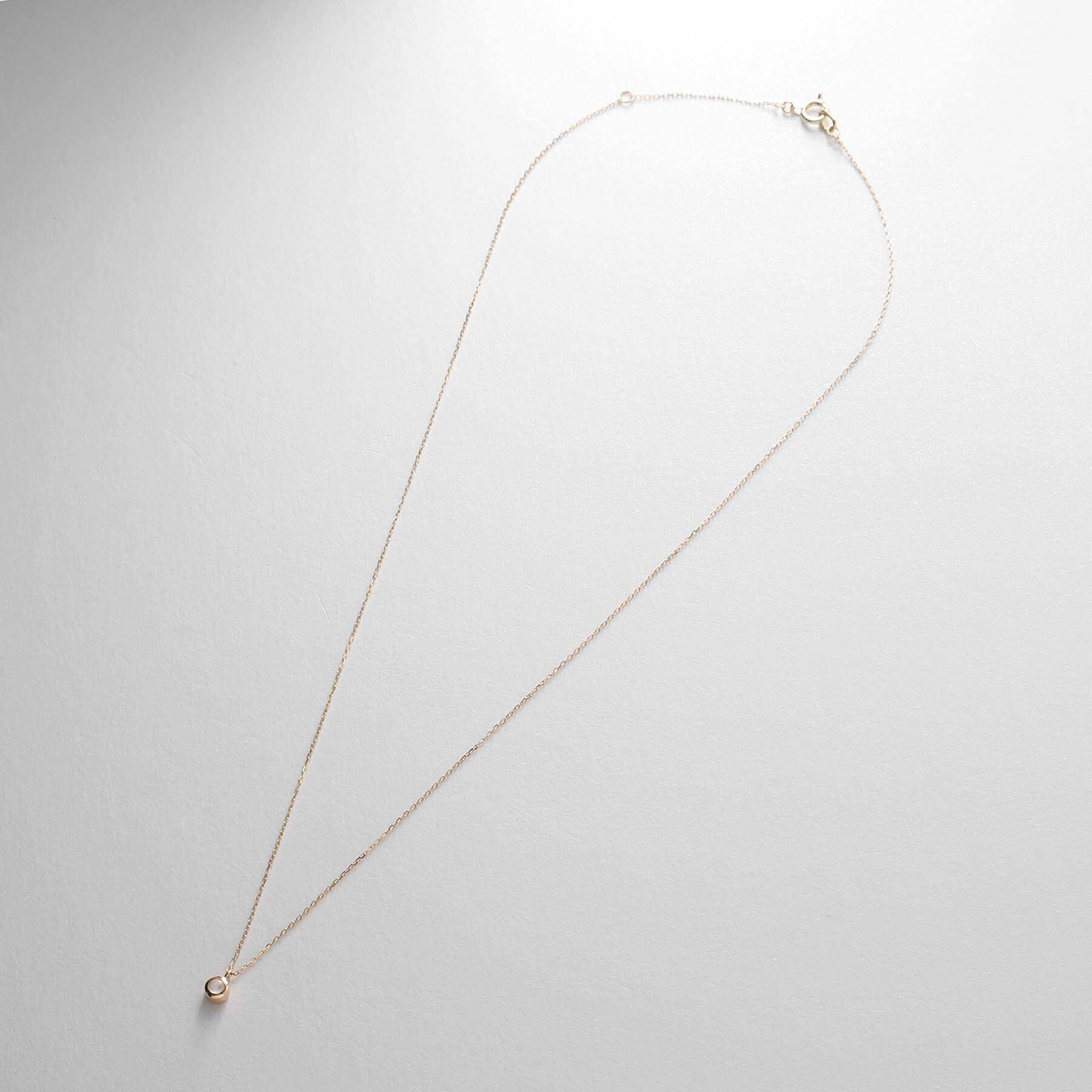 COCOSHNIK「【WEB限定】K10スピリチュアルストーン（ムーンストーン）ネックレス」|ネックレス|