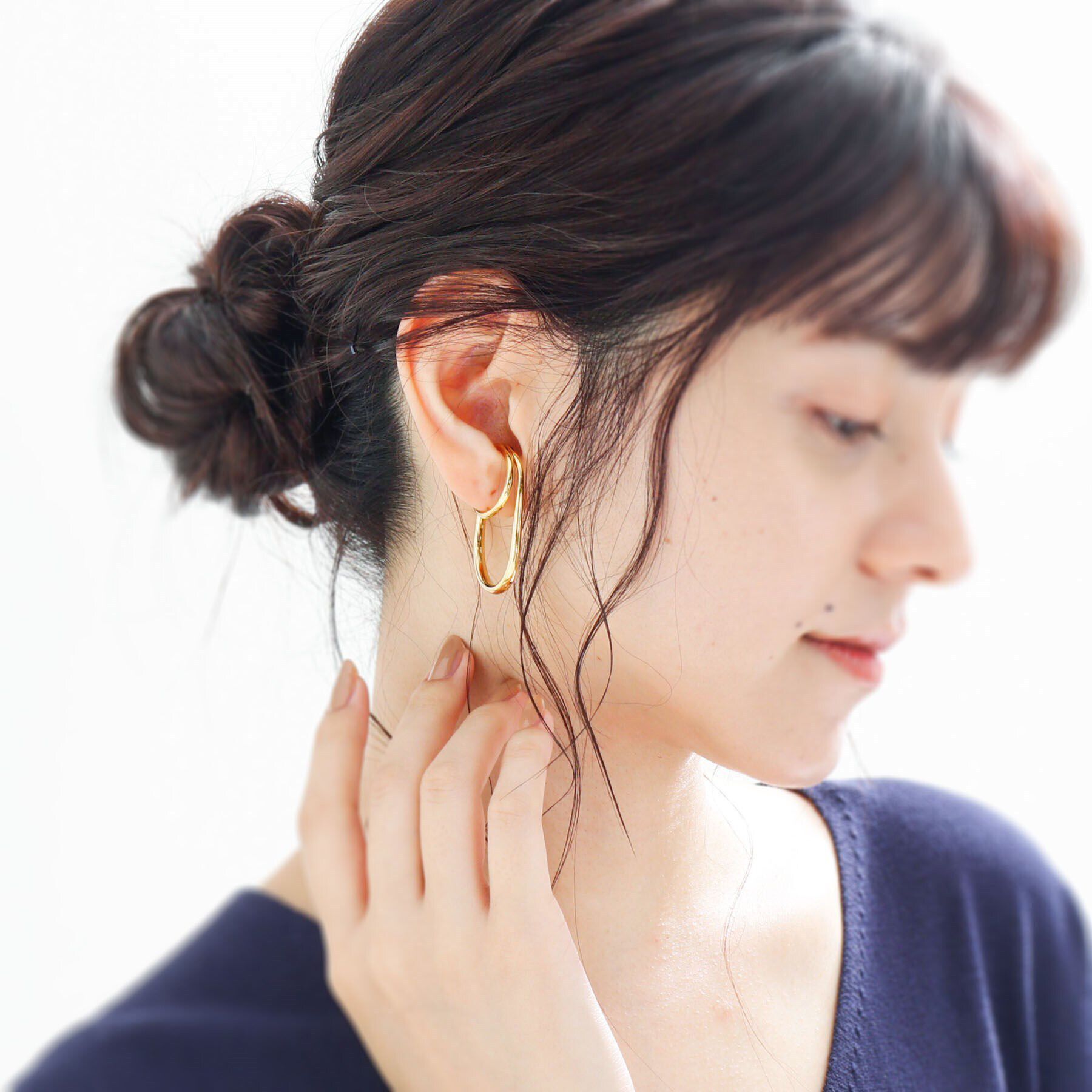 COCOSHNIK ONKITSCH「シルバー リングイヤーカフ ダブルフィンガー GP」|リング|