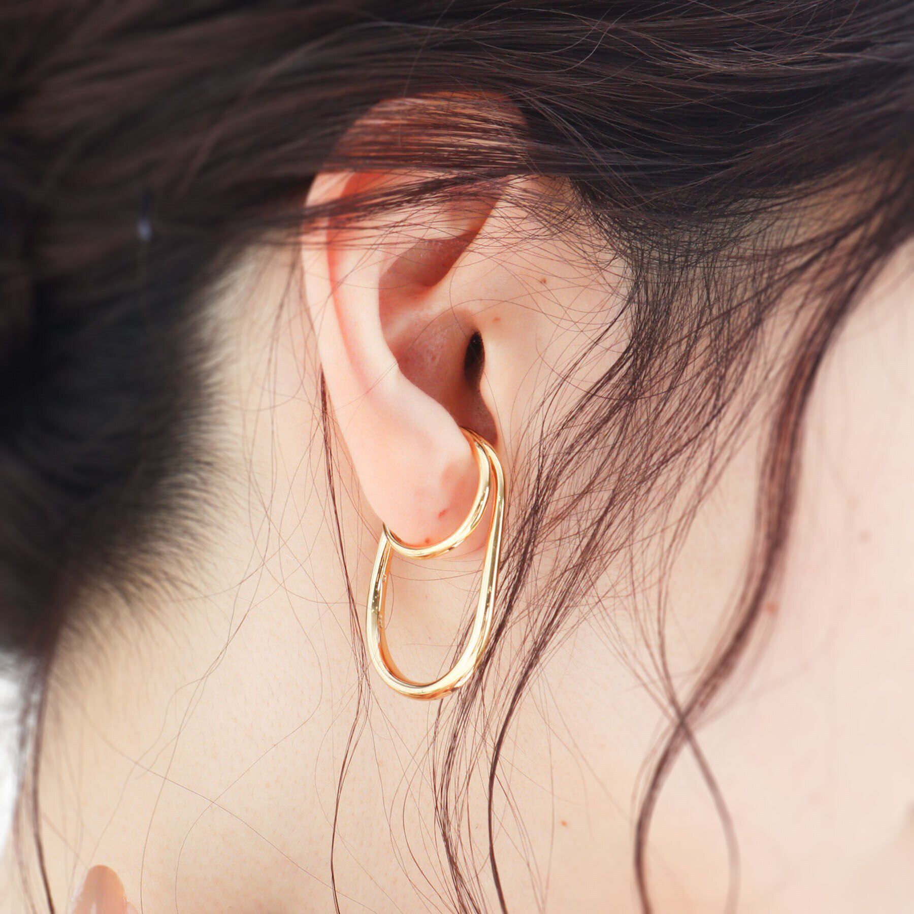 COCOSHNIK ONKITSCH「シルバー リングイヤーカフ ダブルフィンガー GP」|リング|