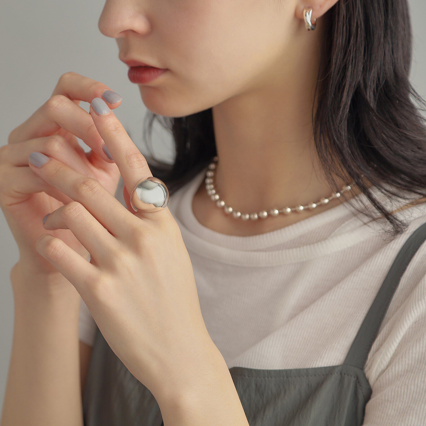 COCOSHNIK ONKITSCH「シルバー スフィアリング」|リング|