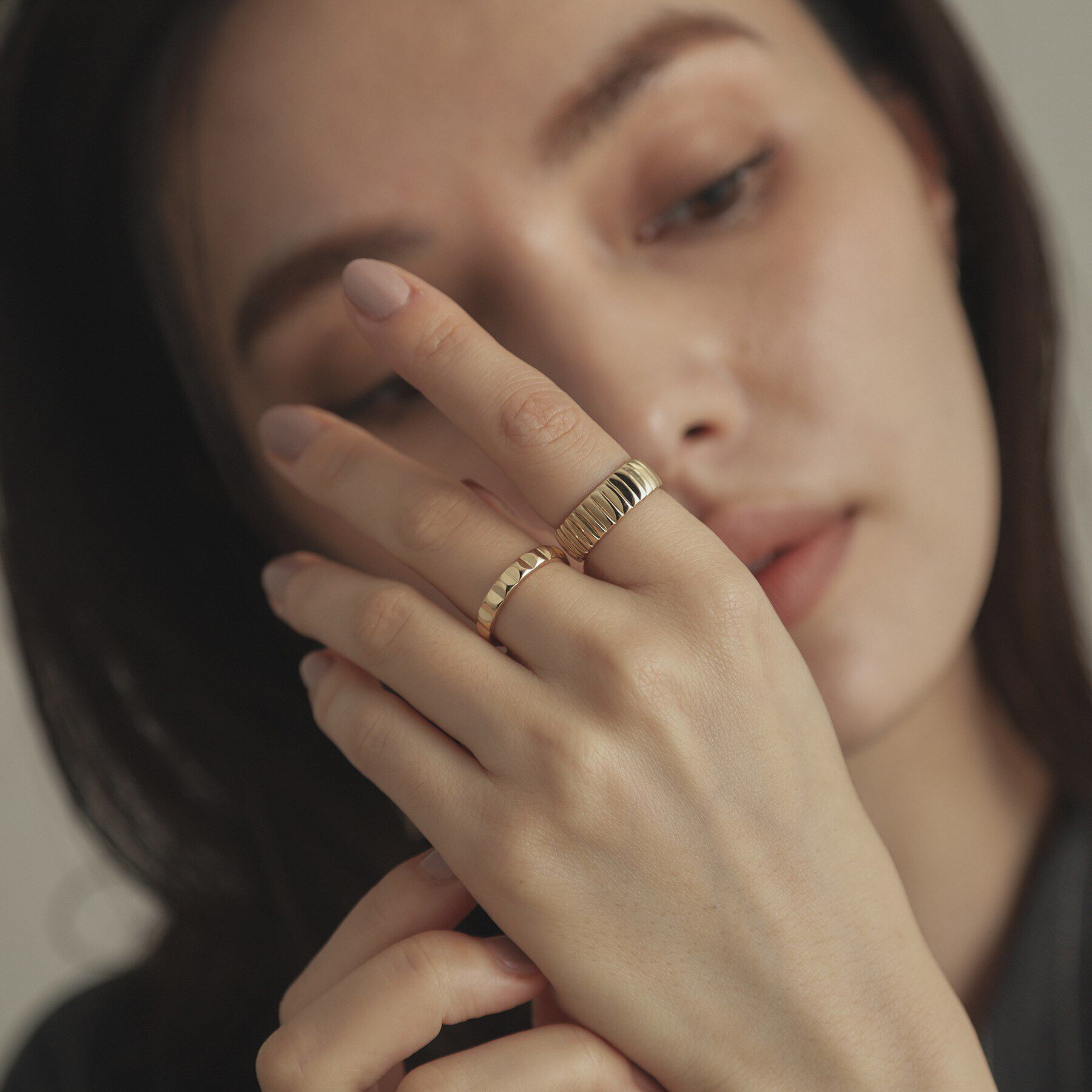 COCOSHNIK「K10ラウンドカット リング」|リング|