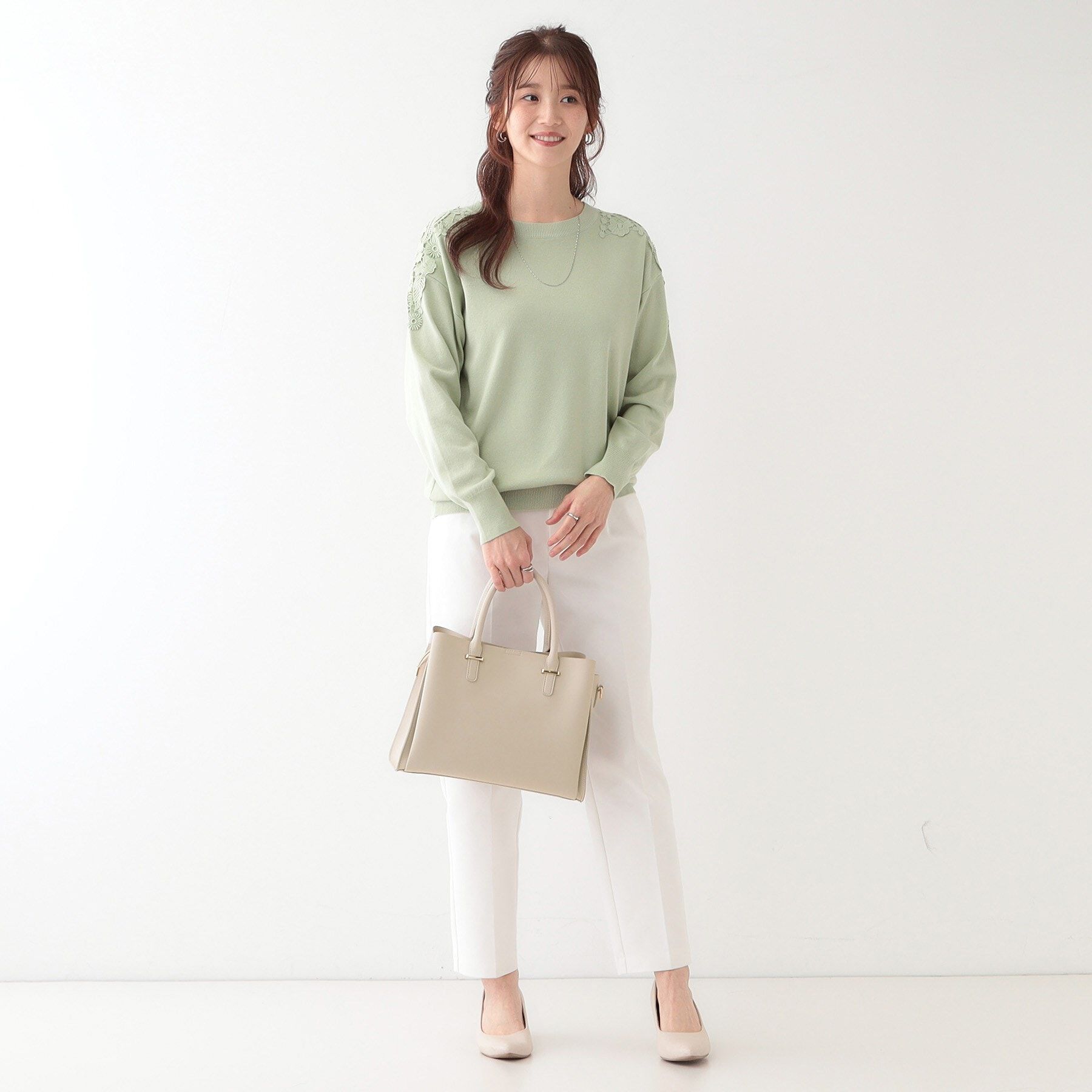 SHOO･LA･RUE「【2WAY/通勤/セレモニー】きれいめコーデに 3層トートバッグ」|トートバッグ|