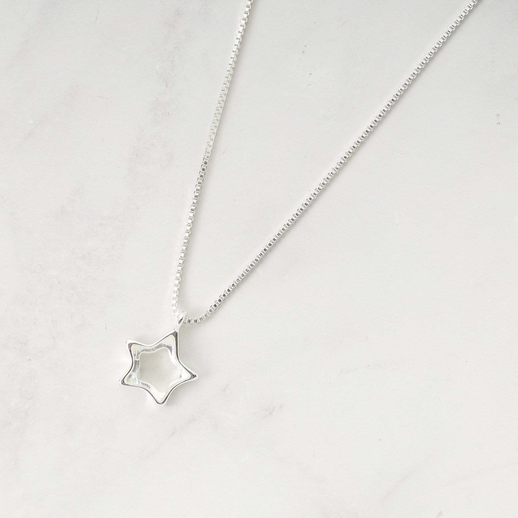 SHOO･LA･RUE「【2WAY】クリアスターネックレス」|ネックレス|シルバー(006)