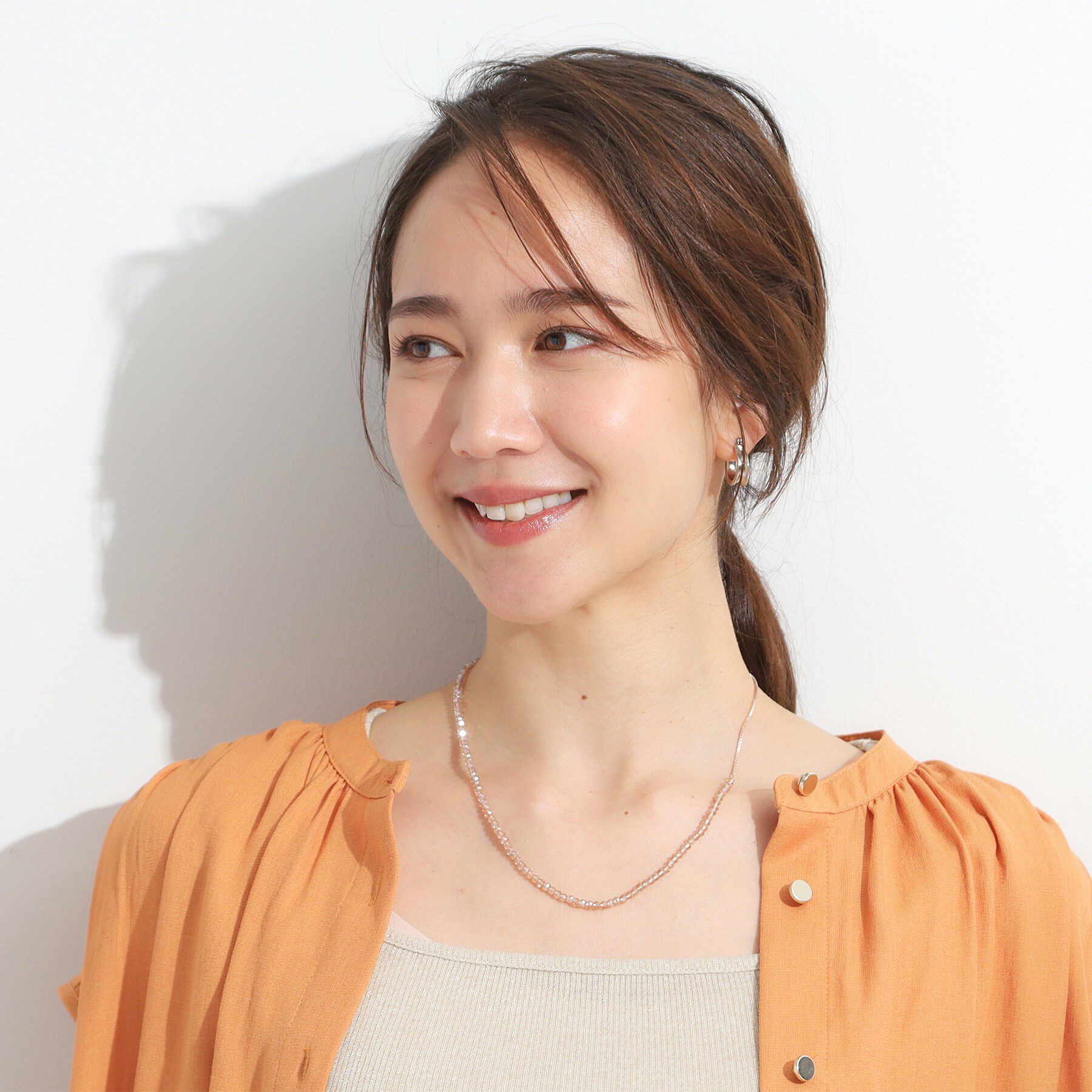 SHOO･LA･RUE「【2WAY】クリアビーズネックレス」|ネックレス|