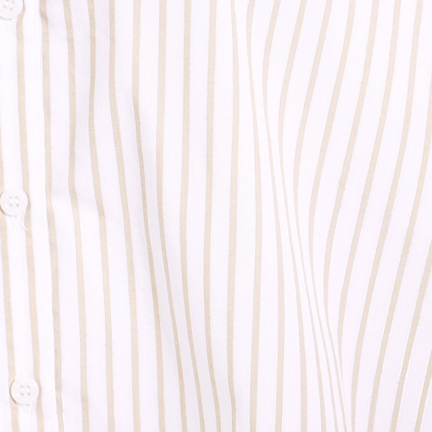 SHOO･LA･RUE「きれいめカジュアルに ラメストライプ ポンチョ風シャツ」|シャツ・ブラウス|