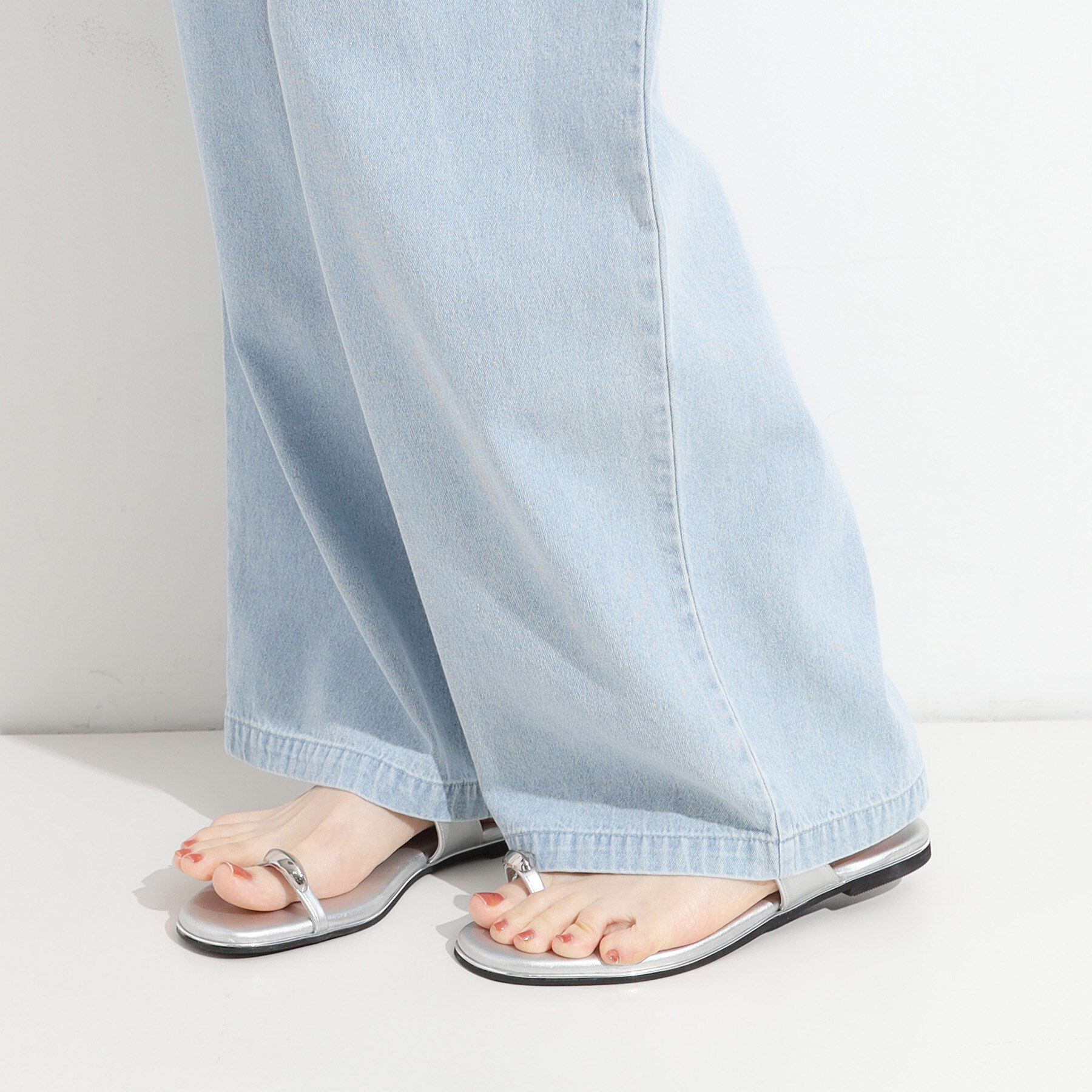 SHOO･LA･RUE「暑い夏も軽やかに デニムイージーワイドパンツ」|その他|