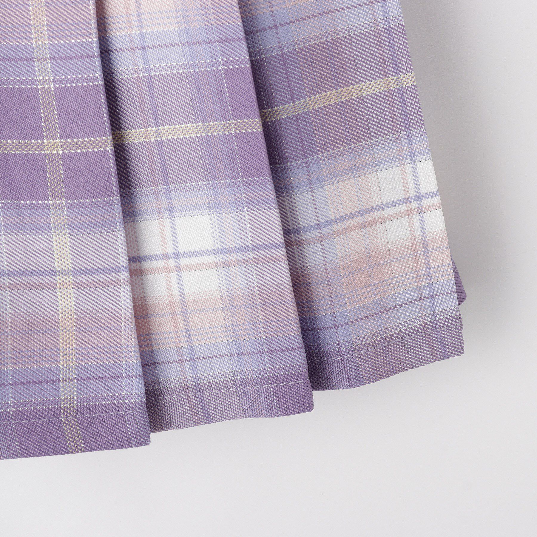 SHOO･LA･RUE「【100-150cm】ハートチャーム付きチェックプリーツスカート」|スカート|