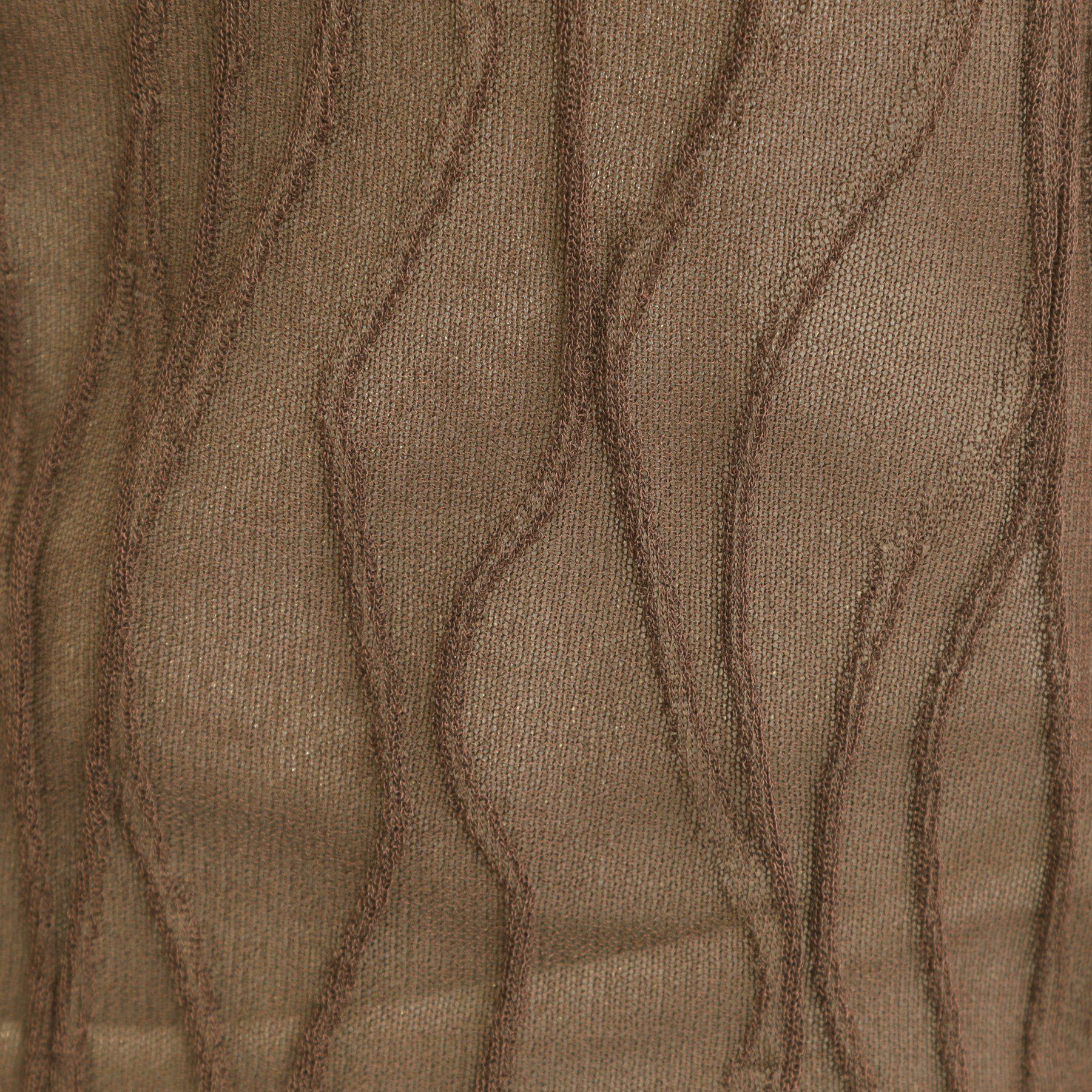 SHOO･LA･RUE「【S-LL/洗える】曲線的な柄がきれい見え シアーニット」|ニット・セーター|