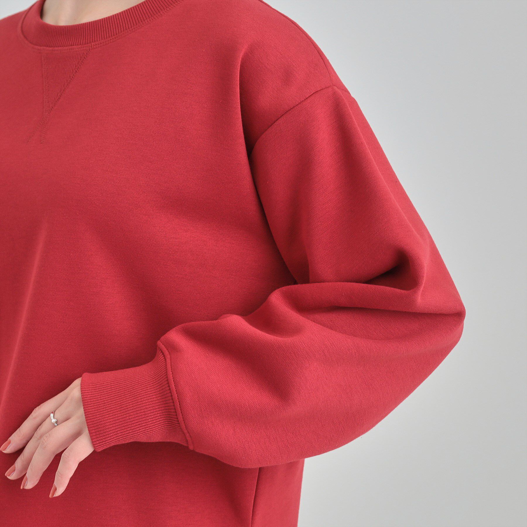 SHOO･LA･RUE「【あったか】ガゼット付き裏起毛スウェット」|パーカー|