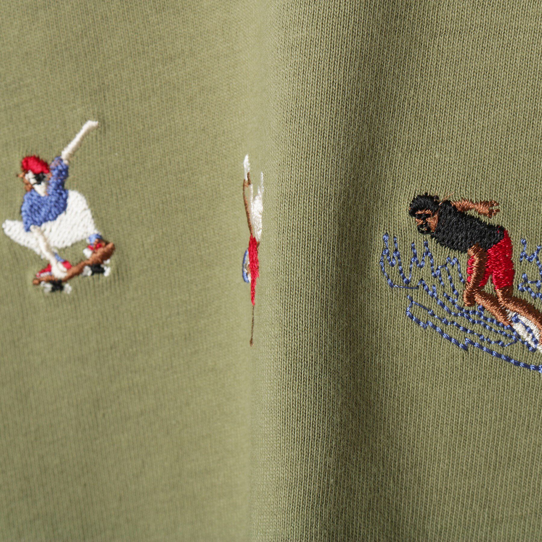 Dessin「【リンクコーデ】ピープル刺繍ロンT」|Tシャツ・カットソー|