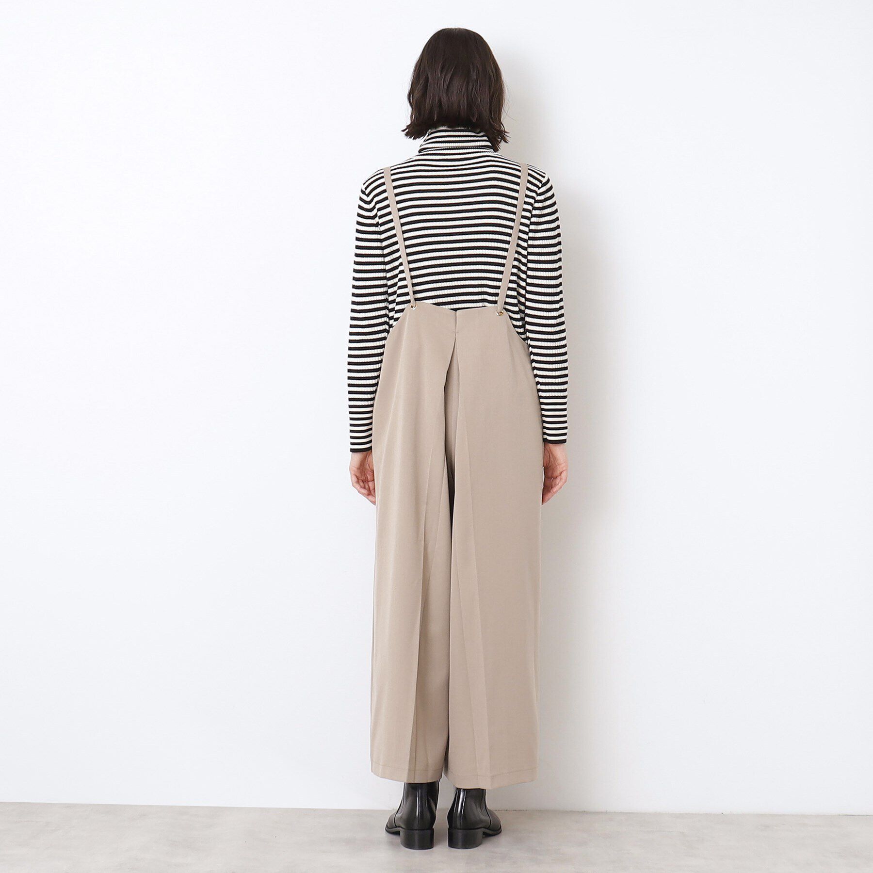 Dessin「【洗える】サロペット風ワイドパンツ」|オールインワン|