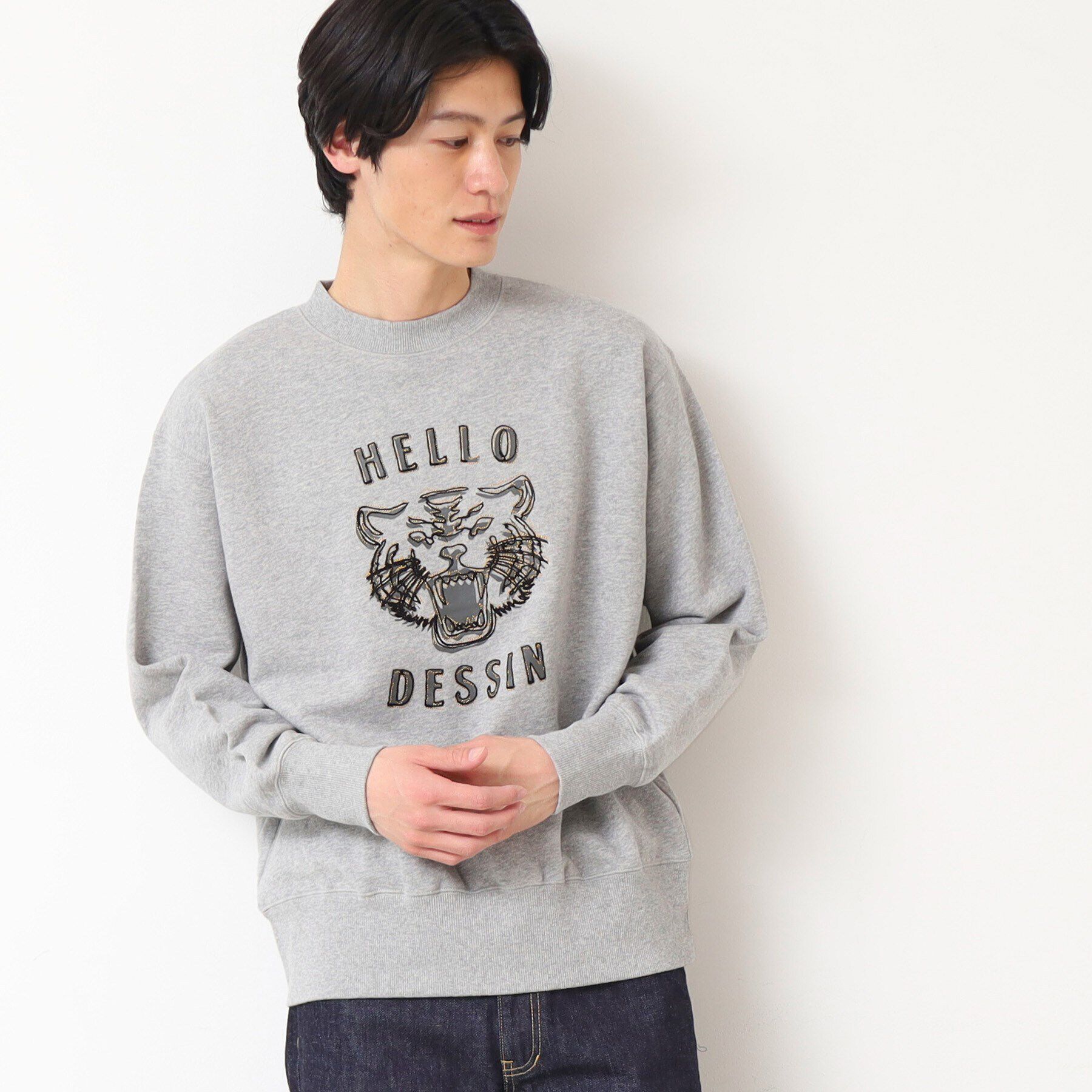 Dessin「【洗える】タイガーモチーフスウェット」|パーカー|