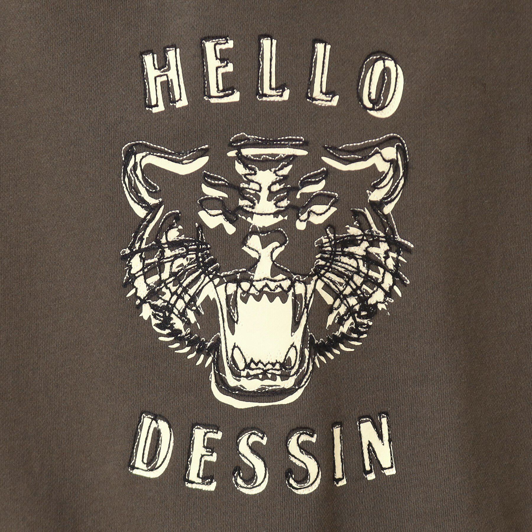 Dessin「【洗える】タイガーモチーフスウェット」|パーカー|