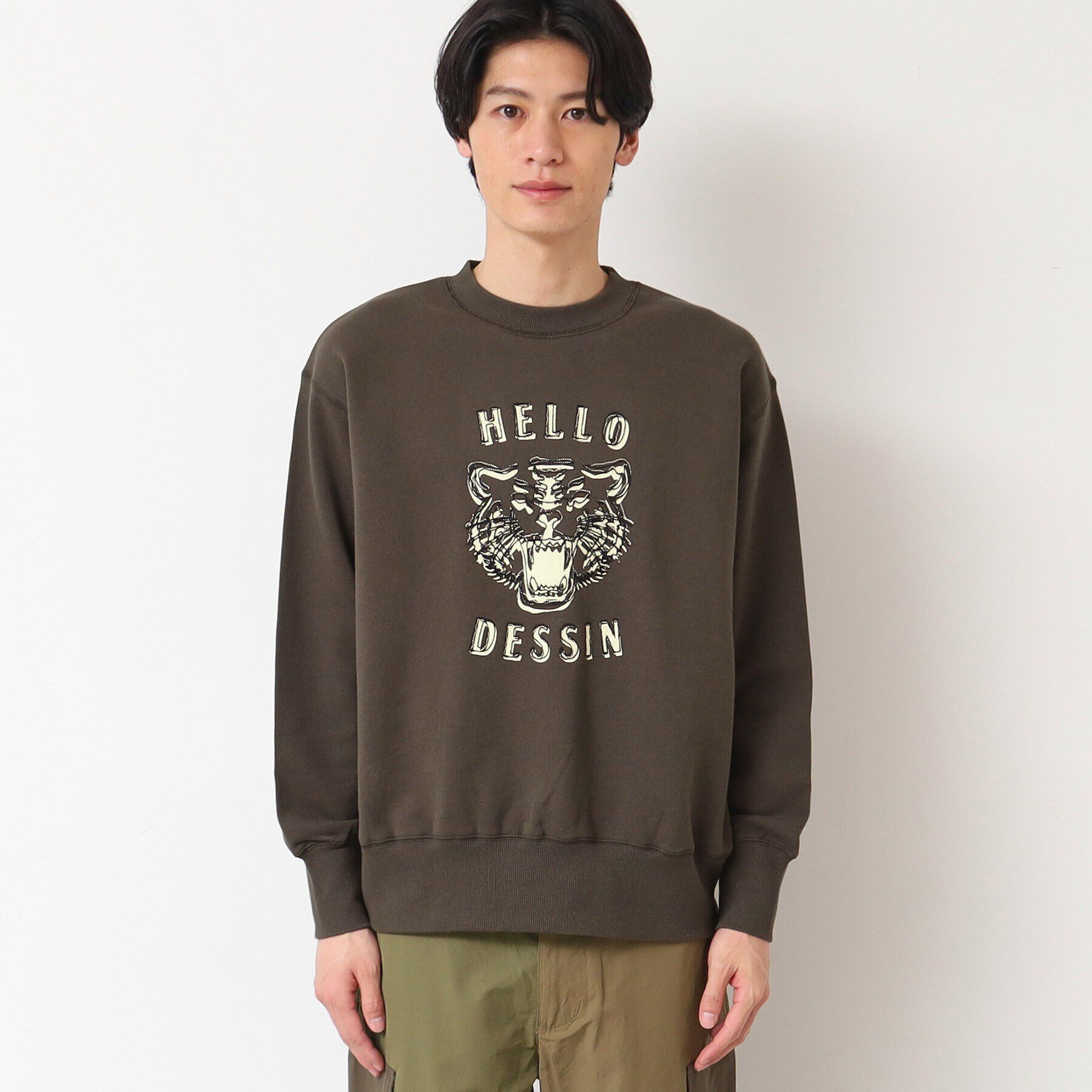 Dessin「【洗える】タイガーモチーフスウェット」|パーカー|