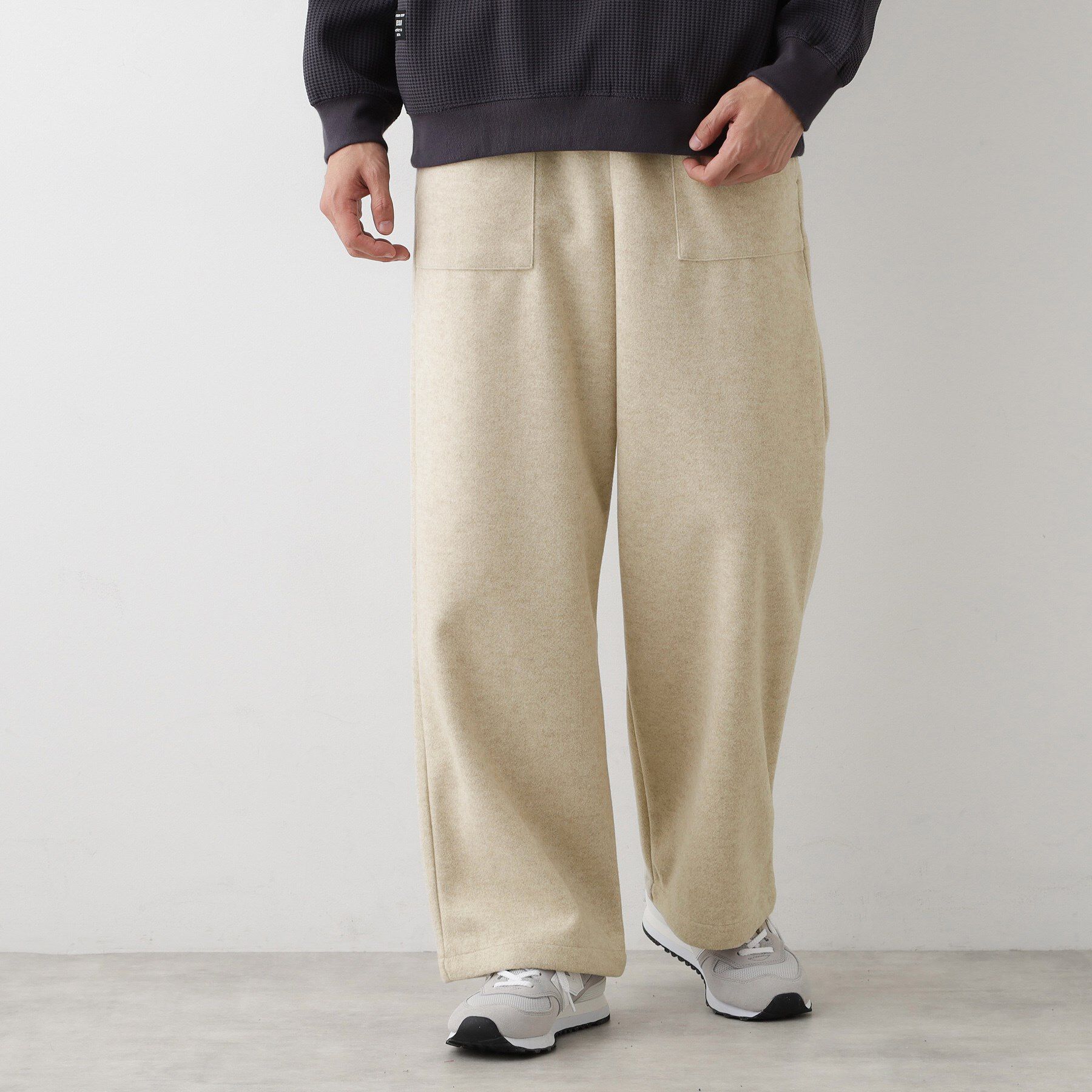 Dessin「【ウエストゴム/洗える】メルトンジャージパンツ」|その他|
