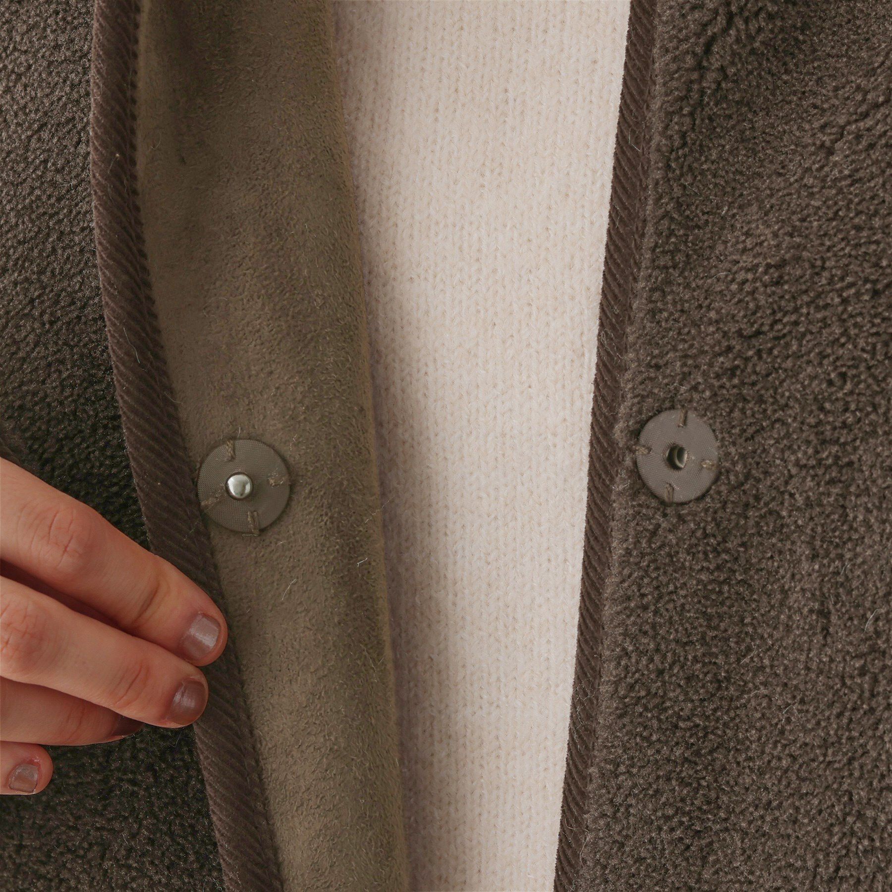 Dessin「【2WAY】フェイクムートンコート」|ノーカラーコート|